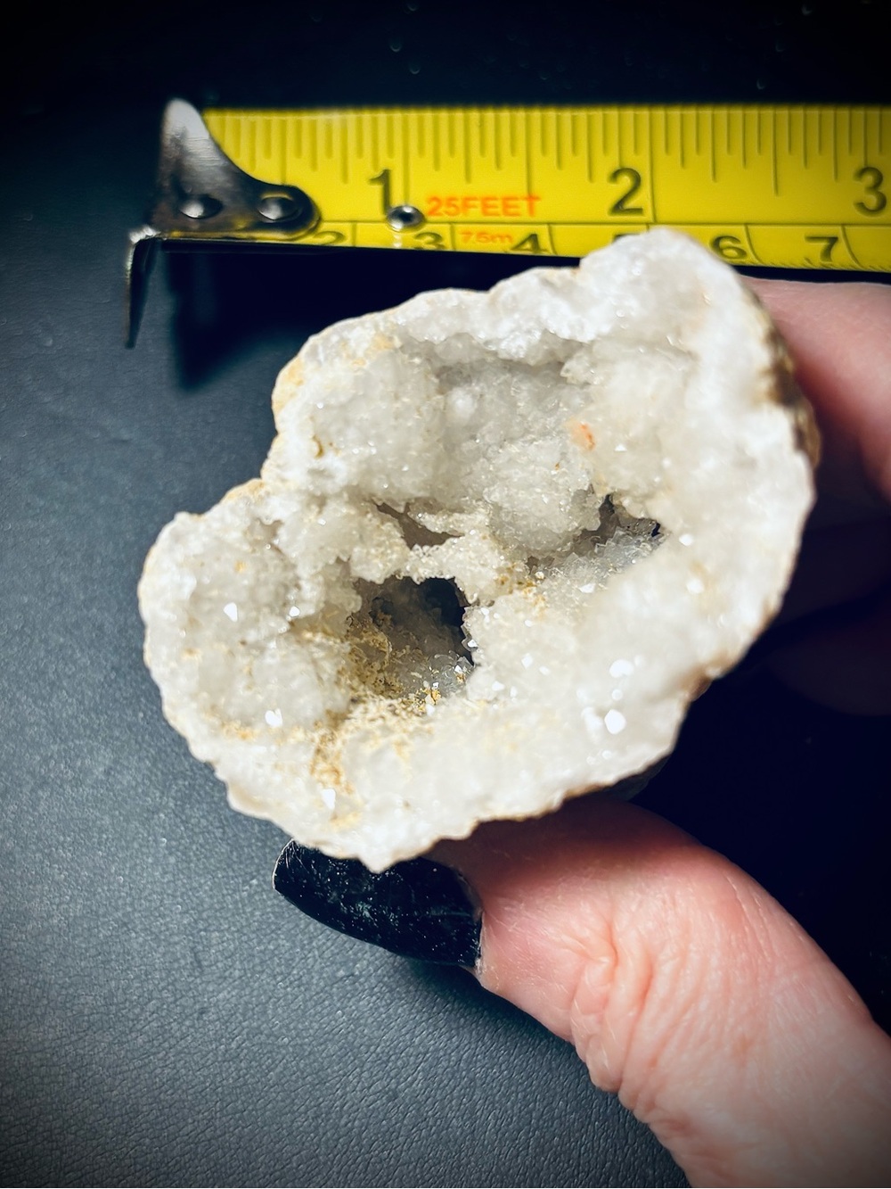 White Moroccan Geode Crystal Gemstone Earth mined Spiritual healing